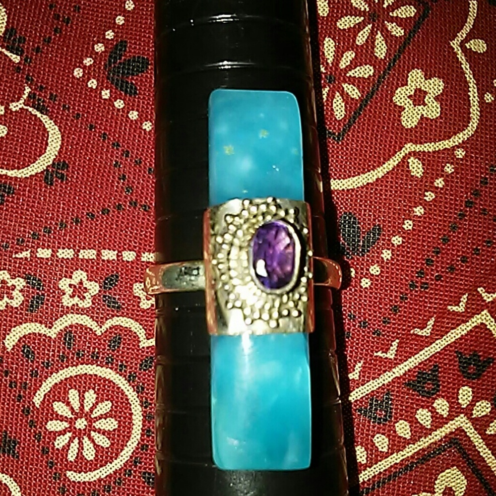 💗💕AMAZING!/ AMETHYST RING SZE,8💗💕 - Picture 5 of 8